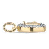Pandantiv din Argint 925 Placat cu Aur ( 1.71 grame ) cu Turcoaz ”Frumoasa Adormită” și Topaz Alb 1.22 Carate