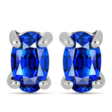 Cruce Set din Argint 925 ( 4.36 grame ) cu Safir Albastru Australian 4.16 Carate ( Cercei+Inel+Pandantiv )