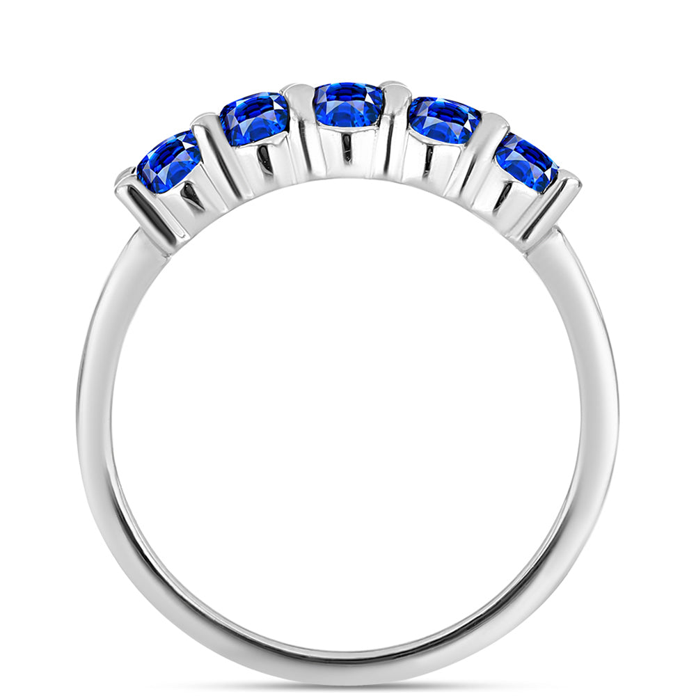 Cruce Set din Argint 925 ( 4.36 grame ) cu Safir Albastru Australian 4.16 Carate ( Cercei+Inel+Pandantiv )