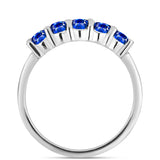 Cruce Set din Argint 925 ( 4.36 grame ) cu Safir Albastru Australian 4.16 Carate ( Cercei+Inel+Pandantiv )