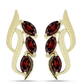 Cercei din Argint 925 Placat cu Aur ( 5.26 grame ) cu Granat Barton 1.83 Carate