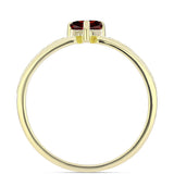 Inel din Argint 925 Placat cu Aur ( 2.08 grame ) cu Granat Barton 0.58 Carate