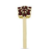 Inel din Argint 925 Placat cu Aur ( 2.79 grame ) cu Granat Barton 1.75 Carate