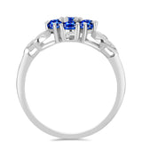 Inel din Argint 925 ( 2.15 grame ) cu Safir Albastru Australian 1.22 Carate