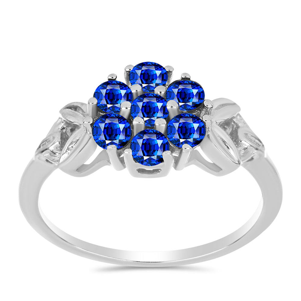 Inel din Argint 925 ( 2.15 grame ) cu Safir Albastru Australian 1.22 Carate