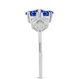 Inel din Argint 925 ( 2.15 grame ) cu Safir Albastru Australian 1.22 Carate