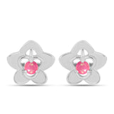 Cercei din Argint 925 ( 2.55 grame ) cu Opal Lega Dembi Roz 0.19 Carate