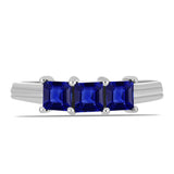 Inel din Argint 925 ( 2.01 grame ) cu Safir Albastru Australian 1.89 Carate