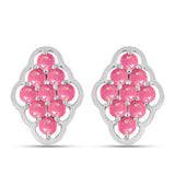 Cercei din Argint 925 ( 4.21 grame ) cu Opal Lega Dembi Roz 1.21 Carate