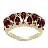 Inel din Argint 925 Placat cu Aur ( 3.06 grame ) cu Granat Barton 2.52 Carate