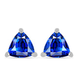 Cercei din Argint 925 ( 1.12 grame ) cu Safir Albastru Australian 1.15 Carate