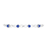 Brățară din Argint 925 ( 3.96 grame ) cu Safir Albastru Australian 1.56 Carate
