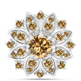 Pandantiv din Argint 925 ( 1.68 grame ) cu Moissanite Șampanie 0.78 Carate