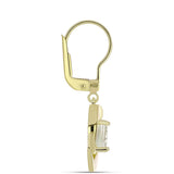 Cercei din Argint 925 Placat cu Aur ( 5.09 grame ) cu Sidef 2.03 Carate