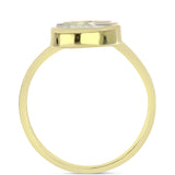 Inel din Argint 925 Placat cu Aur ( 3.73 grame ) cu Sidef 2.99 Carate