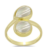 Inel din Argint 925 Placat cu Aur ( 3.73 grame ) cu Sidef 2.99 Carate