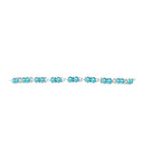 Brățară din Argint 925 ( 4.75 grame ) cu Cuarț Paraiba 1.77 Carate