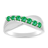 Inel din Argint 925 ( 3.29 grame ) cu Granat Kijani 0.5 Carate