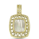 Pandantiv din Argint 925 Placat cu Aur ( 5.2 grame ) cu Sidef 3.07 Carate