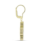 Cercei din Argint 925 Placat cu Aur ( 6.71 grame ) cu Sidef 10.28 Carate