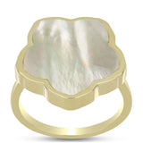 Inel din Argint 925 Placat cu Aur ( 3.56 grame ) cu Sidef 5.01 Carate