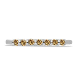 Inel din Argint 925 ( 1.64 grame ) cu Moissanite Șampanie 0.23 Carate