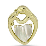 Pandantiv din Argint 925 Placat cu Aur ( 1.86 grame ) cu Sidef 1.31 Carate