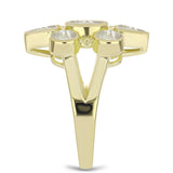 Inel din Argint 925 Placat cu Aur ( 5.12 grame ) cu Sidef 3.46 Carate