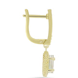 Cercei din Argint 925 Placat cu Aur ( 5.13 grame ) cu Sidef 1.82 Carate