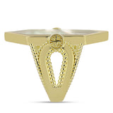 Inel din Argint 925 Placat cu Aur ( 7.77 grame ) cu Sidef 9.03 Carate