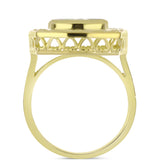 Inel din Argint 925 Placat cu Aur ( 6.28 grame ) cu Sidef 4.63 Carate