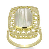 Inel din Argint 925 Placat cu Aur ( 6.28 grame ) cu Sidef 4.63 Carate