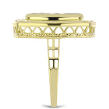 Inel din Argint 925 Placat cu Aur ( 6.28 grame ) cu Sidef 4.63 Carate