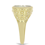 Inel din Argint 925 Placat cu Aur ( 4.79 grame ) cu Sidef 4.24 Carate