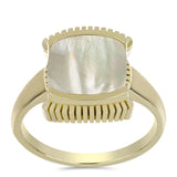Inel din Argint 925 Placat cu Aur ( 5.81 grame ) cu Sidef 2.52 Carate