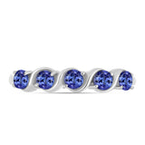 Inel din Argint 925 ( 2 grame ) cu Tanzanit AAA 0.57 Carate