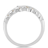 Inel din Argint 925 ( 3.22 grame ) cu Moissanite Șampanie 0.18 Carate