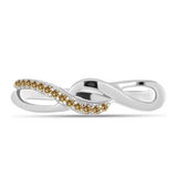 Inel din Argint 925 ( 2.03 grame ) cu Moissanite Șampanie 0.13 Carate
