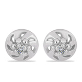 Cercei din Argint 925 ( 0.68 grame ) cu Diamant Alb 0.01 Carate