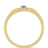 Inel din Argint 925 Placat cu Aur ( 1.63 grame ) cu Tanzanit 0.15 Carate