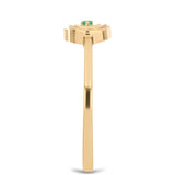 Inel din Argint 925 Placat cu Aur ( 2.33 grame ) cu Smarald Brazilian 0.02 Carate