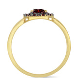 Inel din Argint 925 Placat cu Aur ( 2.19 grame ) cu Granat Barton 0.74 Carate