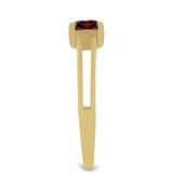 Inel din Argint 925 Placat cu Aur ( 2.25 grame ) cu Granat Barton 0.92 Carate