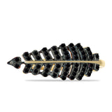 Inel din Argint 925 Placat cu Aur ( 2.8 grame ) cu Spinel Negru Gorno Badakhshan 0.32 Carate