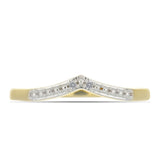 Inel din Argint 925 Placat cu Aur ( 1.84 grame ) cu Diamant Alb 0.02 Carate