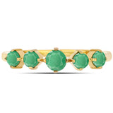 Inel din Argint 925 Placat cu Aur ( 1.46 grame ) cu Smarald Brazilian 0.67 Carate
