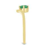 Inel din Argint 925 Placat cu Aur ( 2.46 grame ) cu Smarald Brazilian 0.48 Carate