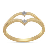 Inel din Argint 925 Placat cu Aur ( 2.25 grame ) cu Diamant Alb 0.02 Carate