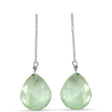 Cercei din Argint 925 ( 0.85 grame ) cu Ametist Verde 7.69 Carate