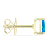 Cercei din Argint 925 Placat cu Aur ( 1.14 grame ) cu Opal Etiopian ”Paradis” 0.37 Carate